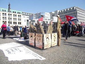 Aktionstag Freiheit für die fünf Kubaner, 17. März 2012 in Berlin