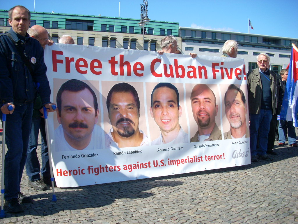 Demonstration für die Befreiung der Cuban 5 - Berlin 12.6.09