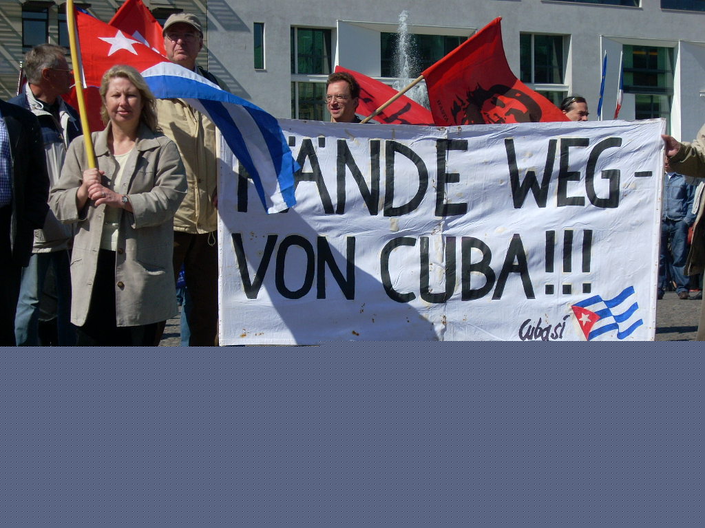Demonstration für die Befreiung der Cuban 5 - Berlin 12.6.09