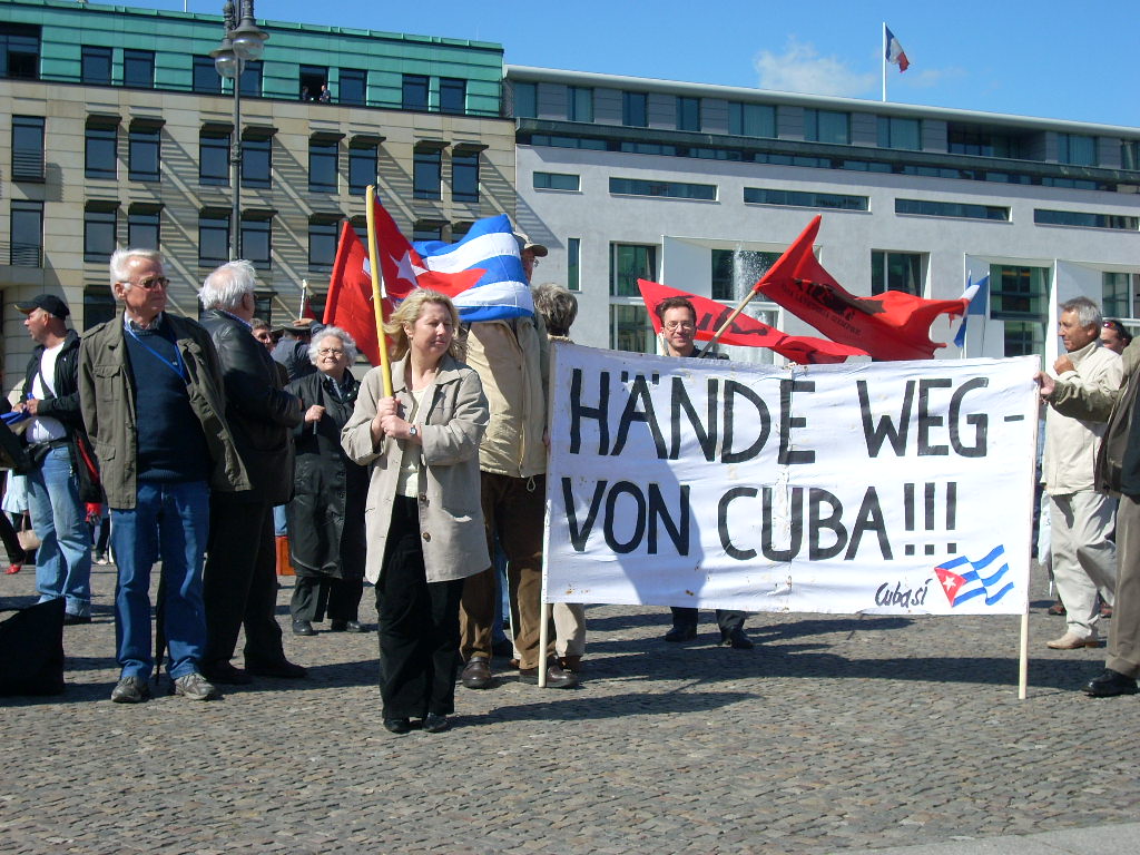 Demonstration für die Befreiung der Cuban 5 - Berlin 12.6.09