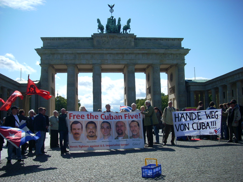 Demonstration für die Befreiung der Cuban 5 - Berlin 12.6.09