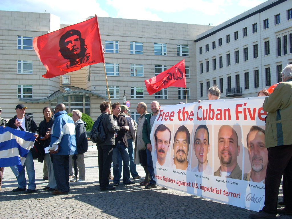 Demonstration für die Befreiung der Cuban 5 - Berlin 12.6.09