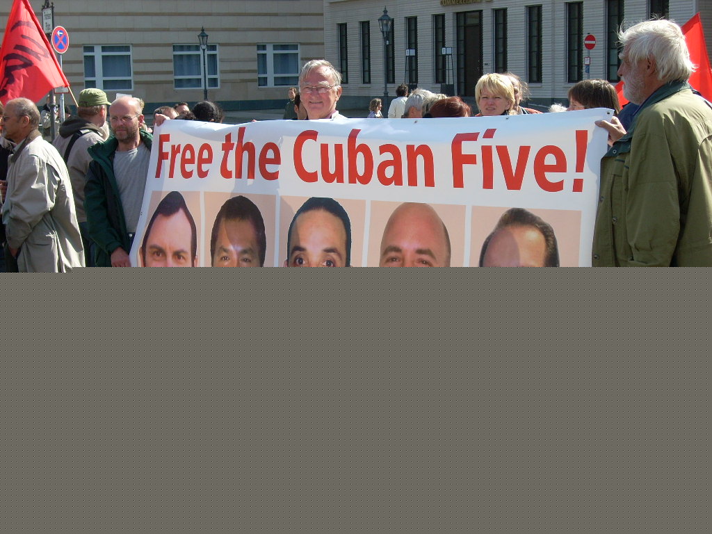Demonstration für die Befreiung der Cuban 5 - Berlin 12.6.09